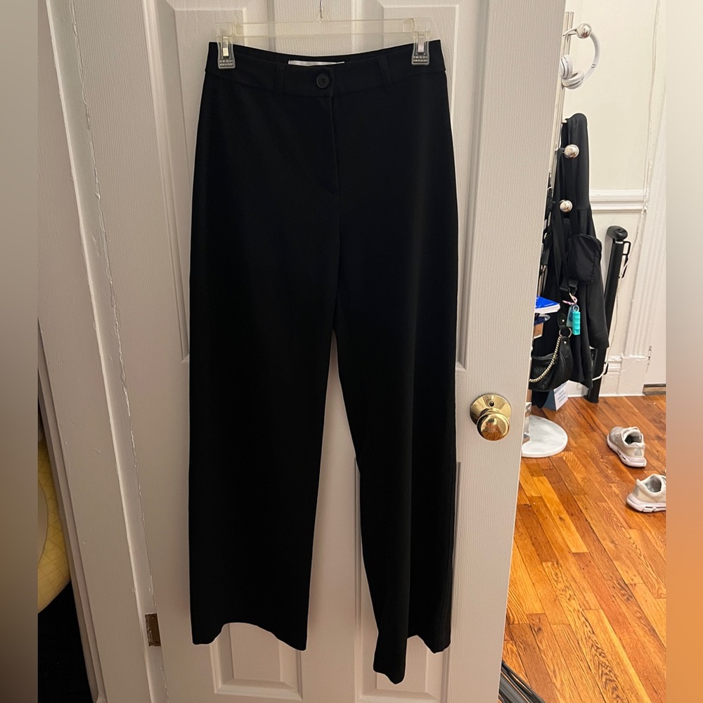 Bershka Black Wide Leg Women's Pants